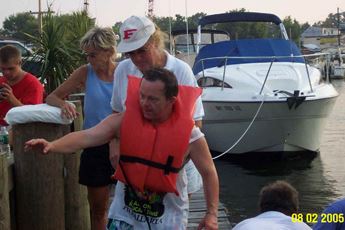 Our coach prepping her athlete